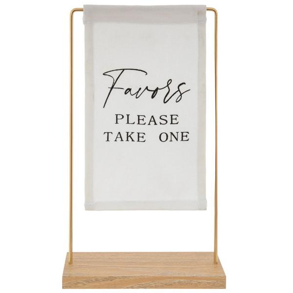 Favors Please Take One Canvas Sign
